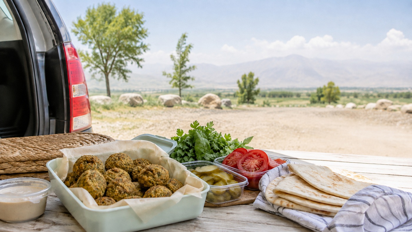 غذای مناسب سفر با ماشین؛ طرز تهیه فلافل با پودر فلافل گلها